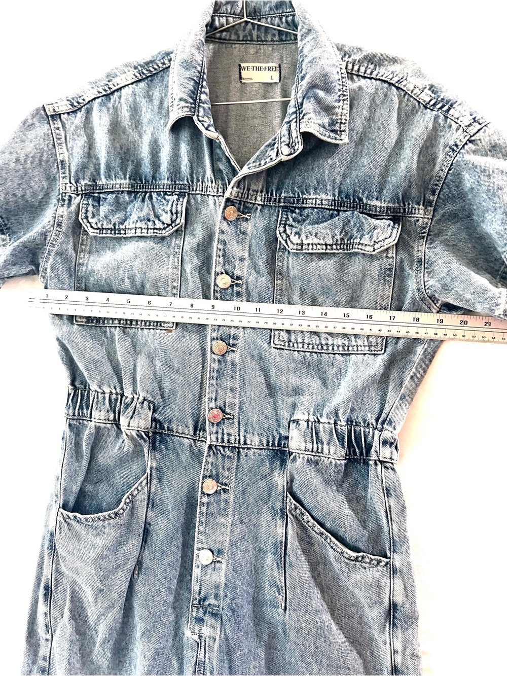 Free People We the Free Marci denim coverall Size L - Picture 3 of 8